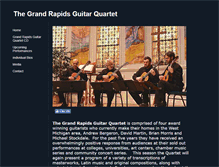 Tablet Screenshot of guitarquartet.org